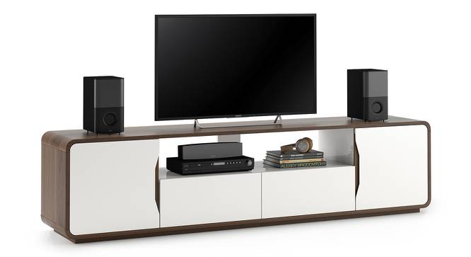 Baltoro Engineered Wood TV Unit in White Finish