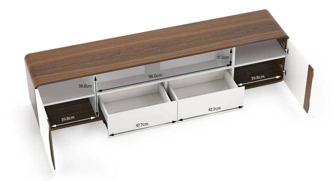 Baltoro Engineered Wood TV Unit in White Finish