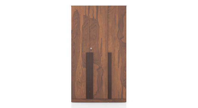 Rodrigues Engineered Wood 3 Door Wardrobe Without Mirror in Sheesham Finish