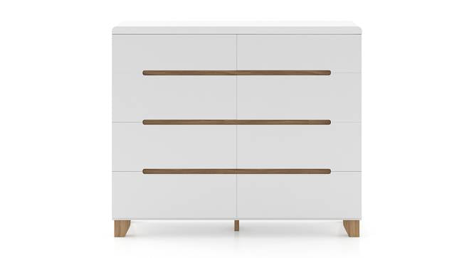 Oslo Engineered Wood Chest of 8 Drawers in White Finish