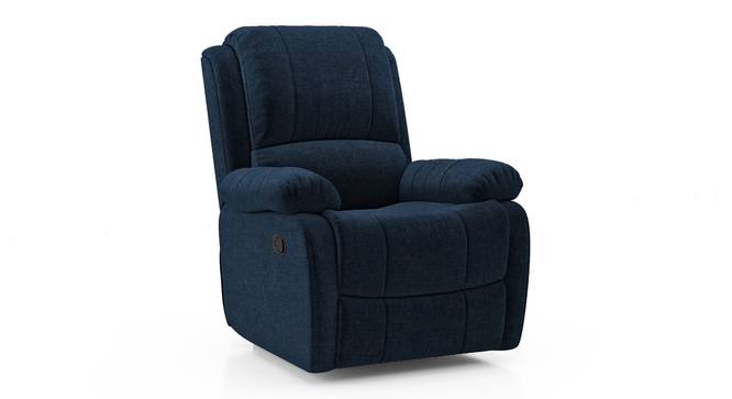Lebowski Fabric One Seater Manual Recliner in Cobalt Fabric