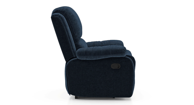 Lebowski Fabric One Seater Manual Recliner in Cobalt Fabric