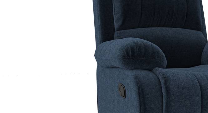Lebowski Fabric One Seater Manual Recliner in Cobalt Fabric